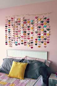 Here are 25 simple diy crafts for teen girls! All Things Diy Room Reveal Girl 39 S Bedroom On A Budget Waterfall Of Hearts Art Girls Wall Decor Diy Bedroom Decor Room Diy