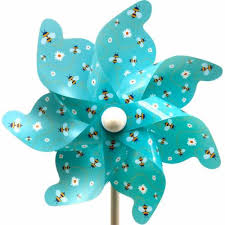 Wind chimes add the dimension of sound to your garden. Pinwheel Bees Turquoise O31cm Wind Chimes Windmill Garden Decoration 12136 Buy Online