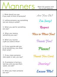Manners Match It Up Worksheet Freebie Girl Scout Activities Social Skills Groups Social Skills Activities