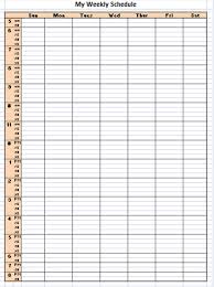 Weekly Schedule Template Schedule Templates Daily Schedule Template Timetable Template Schedule Template