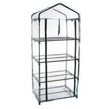 pure garden 27 5 in x 19 in x 63 in 4 tier greenhouse m150077 the home depot greenhouse cover outdoor greenhouse mini greenhouse