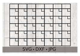 Calendar Svg File Fill In Calendar Instant Download Cricut Etsy Cricut Svg Create Your Own Calendar