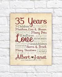 It's something the person can use daily while also being reminded of how life was like in 2021 during the pandemic. 35th Anniversary Any Year Anniversary Gifts Personalized Art Etsy In 2021 35th Wedding Anniversary Gift 35th Anniversary Gifts Parents Anniversary