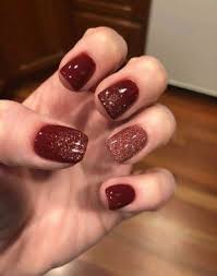 Nails Fall Colors 2018 Dip 19 Ideas Red Gel Nails Dipped Nails Trendy Nails