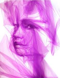 Peaceful Portraits Shaped from Bunched and Layered Netting by Benjamin Shine  — Colossal