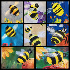 Karen Symons Kids Art Class Creations Insect Art Projects Bee Art Spring Art Projects