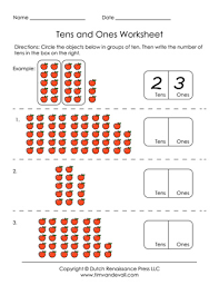 Tens And Ones Worksheets Grade 1 Preschool Worksheet Gallery