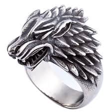 Exclusively in boutiques and authorized retailers. Buy Zmy Mens Fashion Jewelry Rings 316l Stainless Steel Direwolf Design Animal Ring For Men 9 At Amazon In
