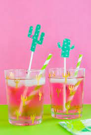 Video, 00:02:33how to make biodegradable 'plastic' from cactus juice. Make These Fun Cactus Drink Stirrers With This Free Printable Diy Bespoke Bride Wedding Blog Drink Stirrers Diy Cocktails Yummy Summer Drinks