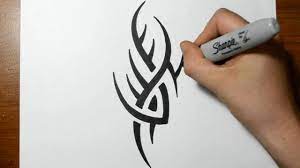 It's unlikely that you'll be able to get one from a custom builder right away, and you really don't need it just yet. How To Draw A Simple Spiky Tribal Tattoo Design Youtube