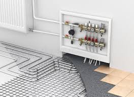 Underfloor Heating With Collector And Radiator In The Room Conc Ept Of Technol Affiliate R Building A New Home Hydronic Heating Hydronic Heating Systems