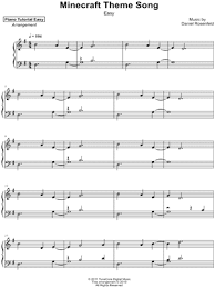 While many people stream music online, downloading it means you can listen to your favorite music without access to the inte. Piano Tutorial Easy Minecraft Calm 1 Easy Sheet Music Piano Solo In G Major Download Print Sku Mn0195663