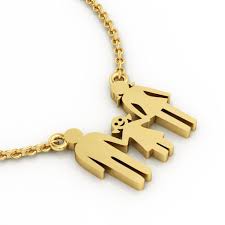 Choose from our amazing designs & artwork. Family Necklace Father Daughter Mother Made Of 925 Sterling Silver 18k Rose Gold Finish Charming Pendants