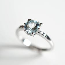Aquamarine Engagement Ring Cat Engagement Ring White Gold Cat Etsy Aquamarine Engagement Ring Aquamarine Engagement Ring White Gold Engagement Rings