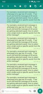 Maybe you would like to learn more about one of these? How To Copy Select A Single Word In Whatsapp Messages Sms App Oneplus Community