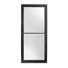 32 inch black screen door. Andersen 3000 Series 32 Inch Full View Retractable Storm Door In Black Left Hand The Home Depot Canada