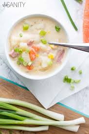 Healthy Loaded Potato Soup Slim Sanity Recipe Soup Recipes Soup Recipes Slow Cooker Evaporated Milk Recipes