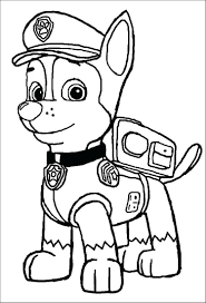 Chase paw patrol coloring page paw patrol coloring pages free singular zuma marshall to print ryder. Chase And Skye Coloring Page Free Coloring Library