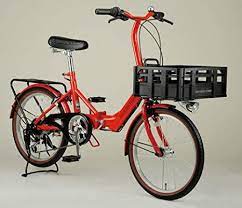 amazon キャプテンスタッグ captain stag コンタナ 20インチ 折りたたみ自転車 fdb206 シマノ6段変速 ogk製コンテナバスケット 前後キャリア リング錠 shimano hilmo ledライト 前後泥よけ 標準装備 自転車 折りたたみ自転車 スポーツ自転車