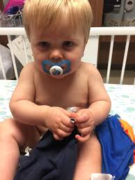 Hospital admission with fever and ear infection