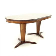 Asher set of 2 side table. Midcentury Oval Italian Dining Table With Two Legs 1950s 105975