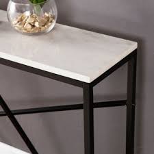 Southern Enterprises Arendal Faux Marble Skinny Console Table Reviews Furniture Macy S Skinny Console Table Faux Marble Coffee Table Table