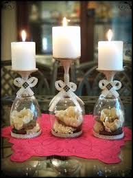 Elegant Wine Glass Candle Holder Handmade Centerpiece Etsy Wine Glass Candle Holder Wine Glass Snow Globe Diy Glass Bottle Crafts