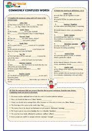 Commonly Confused Words English Esl Worksheets Commonly Confused Words Misspelled Words Commonly Misspelled Words