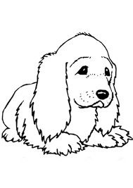 Lady and the tramp coloring page for kids. Coloring Pages Cocker Spaniel Puppy