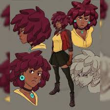 Black Cartoon Bird With Spiky Hair Pin By Tara On Art Inspo With Images Character Design Inspiration Illustration Character Design Black Anime Characters
