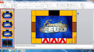 How To Make Powerpoint Games Family Feud Intended For Family Feud Powerpoint Template Free Download 10 Profes In 2020 Family Feud Game Family Games Powerpoint Games