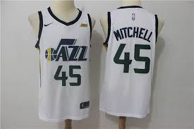 Последние твиты от donovan mitchell (@spidadmitchell). Nike Nba Utah Jazz 45 Donovan Mitchell Jersey 2017 18 New Season White Jersey