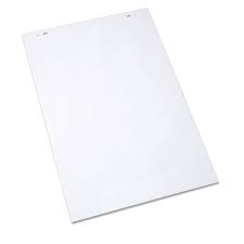 Q Connect A1 Flipchart Pad Plain 40 Sheets 5 Pack Kf37002