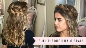 The tutorial requests i receive the most are half up hairstyles and everyday. The Pull Through Halo Braid By Sweethearts Hair Youtube