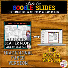Therefore, neither line g nor line f is a better line of fit for this scatter plot. Scatter Plot And Line Of Best Fit Made For Google Drive By Algebra Accents