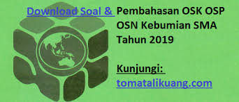 Soal Pembahasan Osk Osp Osn Kebumian Sma 2019 Pdf