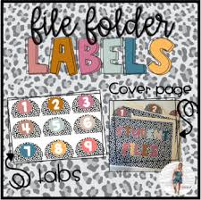 Maybe you would like to learn more about one of these? File Folder Labels Template Worksheets Teaching Resources Tpt