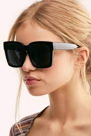 Get 5% in rewards with club o! Free People Dixie Jane Oversized Sunglasses In Black Lyst