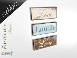 Led light box live laugh love sign board. Second Life Marketplace Db Vintage Wooden Signs Live Laugh Love