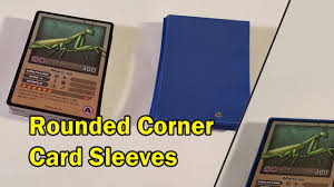 One drawback of traditional card sleeves was that they were typically slightly. How To Make Rounded Corner Card Sleeves For Your Trading Cards Youtube