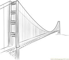 Share your color images on social media and remember to tag us at #ggp150. Golden Gate Bridge Yang Ming Line Coloring Page For Kids Free Bridges Printable Coloring Pages Online For Kids Coloringpages101 Com Coloring Pages For Kids