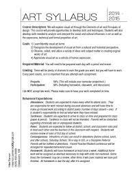 Art 7th And 8th Grade Art Syllabus High School Art Lessons Art Curriculum Map
