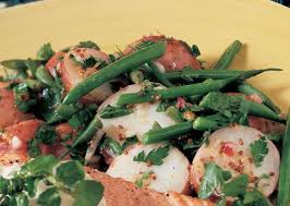 Red Potato And Green Bean Salad With Dijon Vinaigrette Bon Appetit I Make This Every Summer It Is My Fa Green Beans Green Bean Salads Vinaigrette Recipes