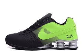 Black And Lime Green Shoes Mens Mens Nike Shox Deliver Black Green Athletics Running Shoes Sneakers In 2020 Nike Shox Shoes Mens Nike Shox Nike Shox