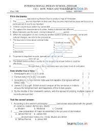 What is done under census? Cbse Class 8 History Worksheet How When And Where British Raj