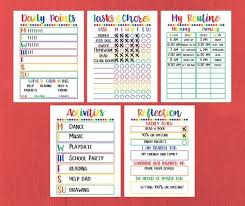 kids chore chart printable kids reward chart