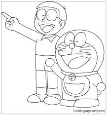 Download and print these anime, doraemon printable coloring pages for free. Nobita Coloring Pages Coloring Home