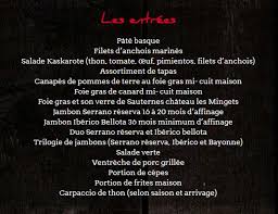 Ambiance très agréable avec service aimable. La Table Basque Restaurant La Rochelle 17000 Adresse Horaire Et Avis
