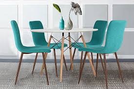 set of 4 eames dining chairs coavas