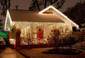 Romantic bright christmas lights of house and buildings and christmas tree. Top 46 Outdoor Christmas Lighting Ideas Illuminate The Holiday Spirit Amazing Diy Interior Home Design